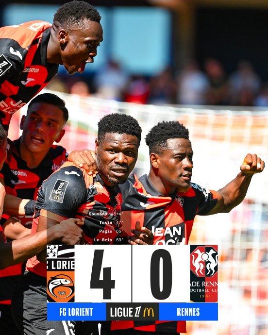 尼斯2-1战胜洛里昂,取得法甲联赛九连胜 尼斯2-1战胜洛里昂,取得法甲联赛九连胜